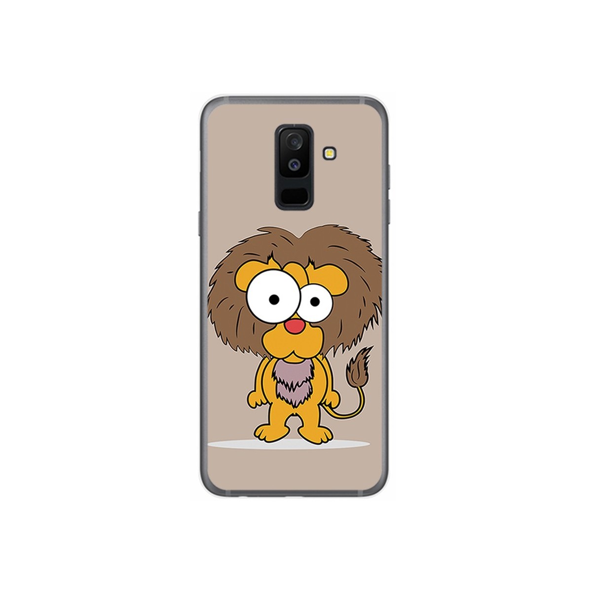 Funda Gel Tpu para Samsung Galaxy A6 Plus (2018) Diseño Leon Dibujos