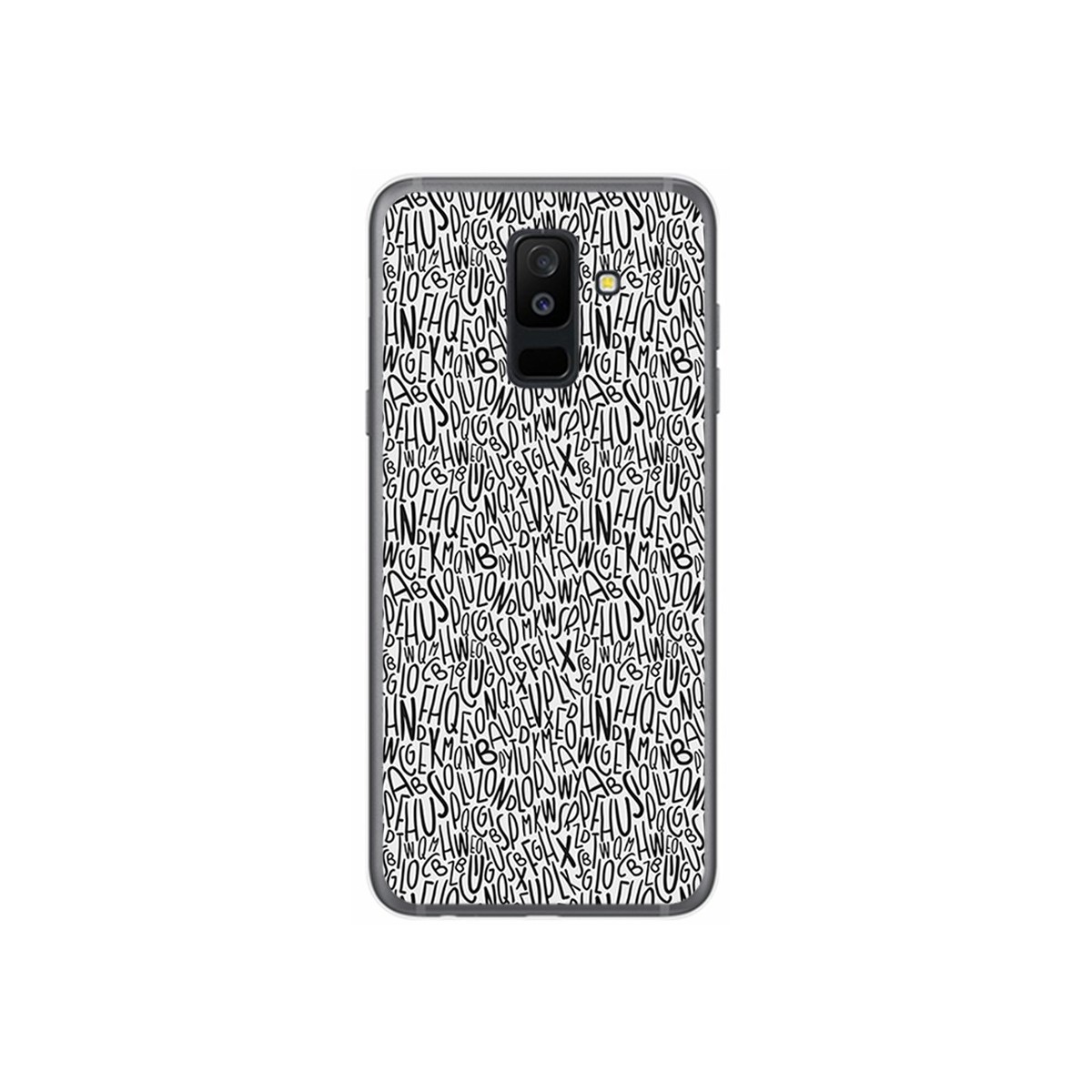 Funda Gel Tpu para Samsung Galaxy A6 Plus (2018) Diseño Letras Dibujos