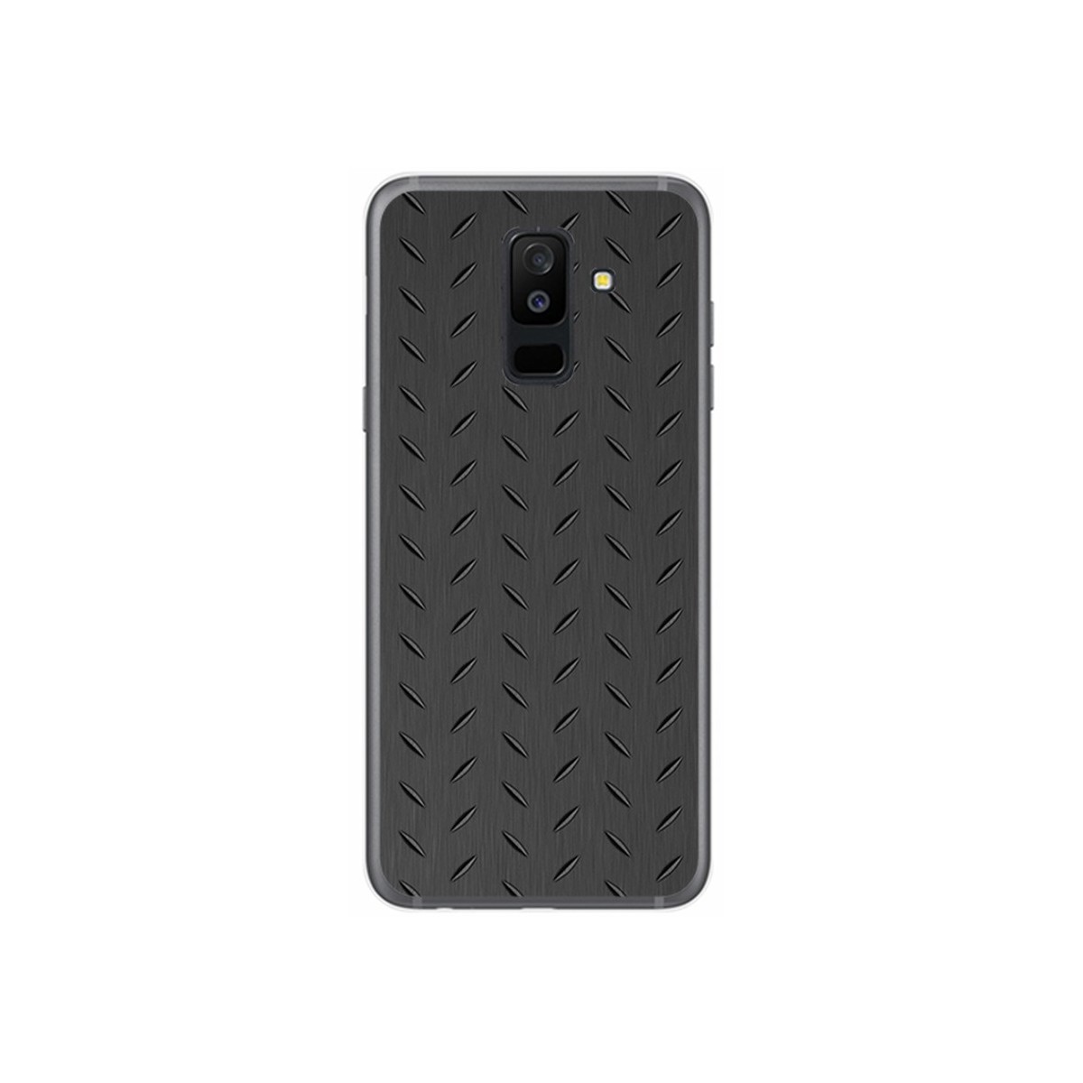 Funda Gel Tpu para Samsung Galaxy A6 Plus (2018) Diseño Metal Dibujos