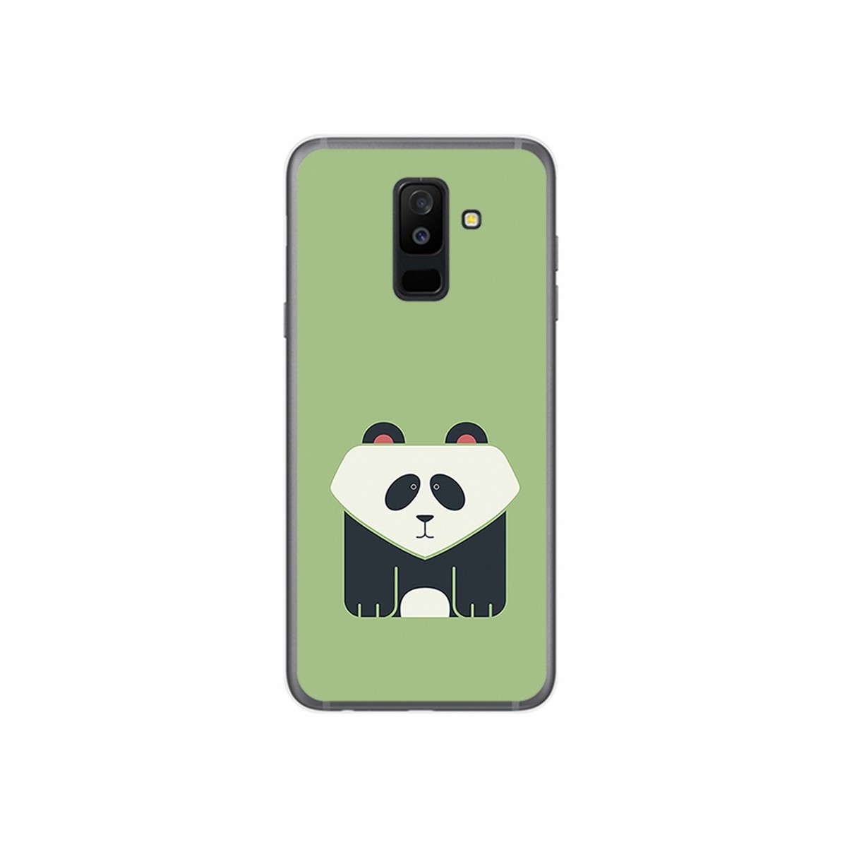 Funda Gel Tpu para Samsung Galaxy A6 Plus (2018) Diseño Panda Dibujos