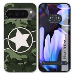 Funda Silicona para Google Pixel 9 Pro 5G diseño Camuflaje 01 Dibujos