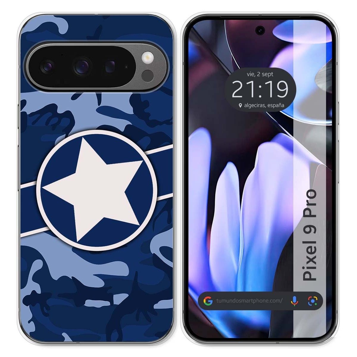 Funda Silicona para Google Pixel 9 Pro 5G diseño Camuflaje 03 Dibujos