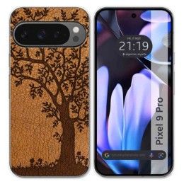 Funda Silicona para Google Pixel 9 Pro 5G diseño Cuero 03 Dibujos