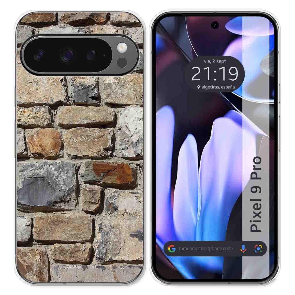 Funda Silicona para Google Pixel 9 Pro 5G diseño Ladrillo 03 Dibujos