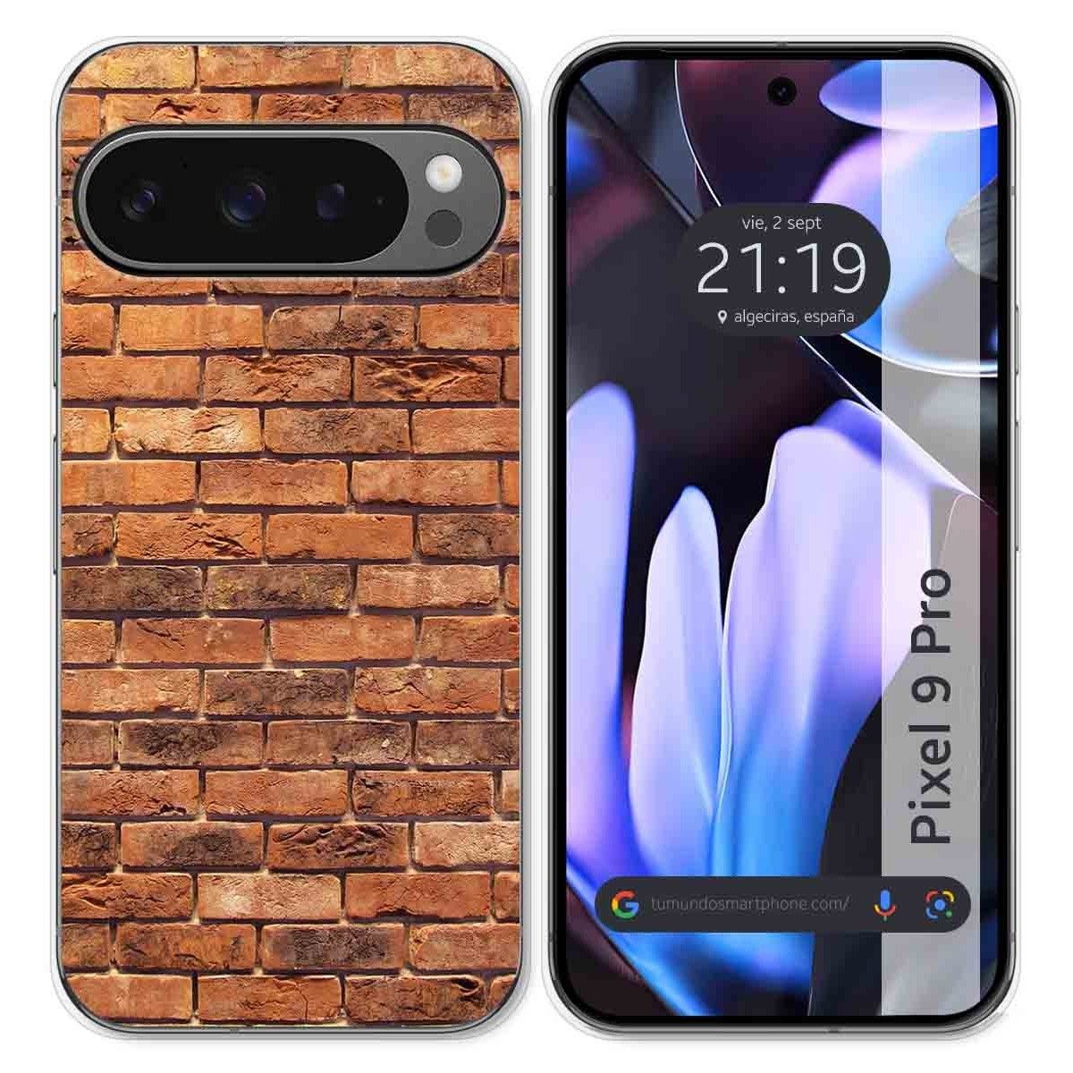 Funda Silicona para Google Pixel 9 Pro 5G diseño Ladrillo 04 Dibujos