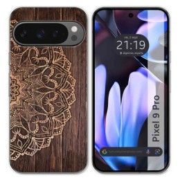 Funda Silicona para Google Pixel 9 Pro 5G diseño Madera 06 Dibujos
