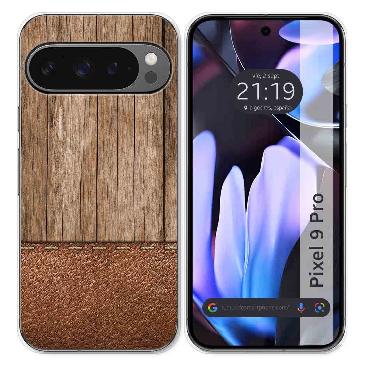 Funda Silicona para Google Pixel 9 Pro 5G diseño Madera 09 Dibujos