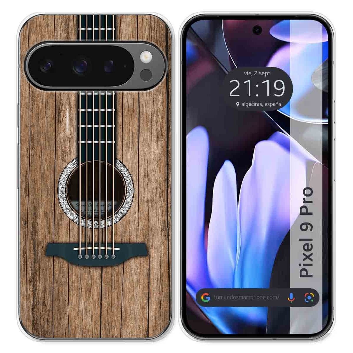 Funda Silicona para Google Pixel 9 Pro 5G diseño Madera 11 Dibujos