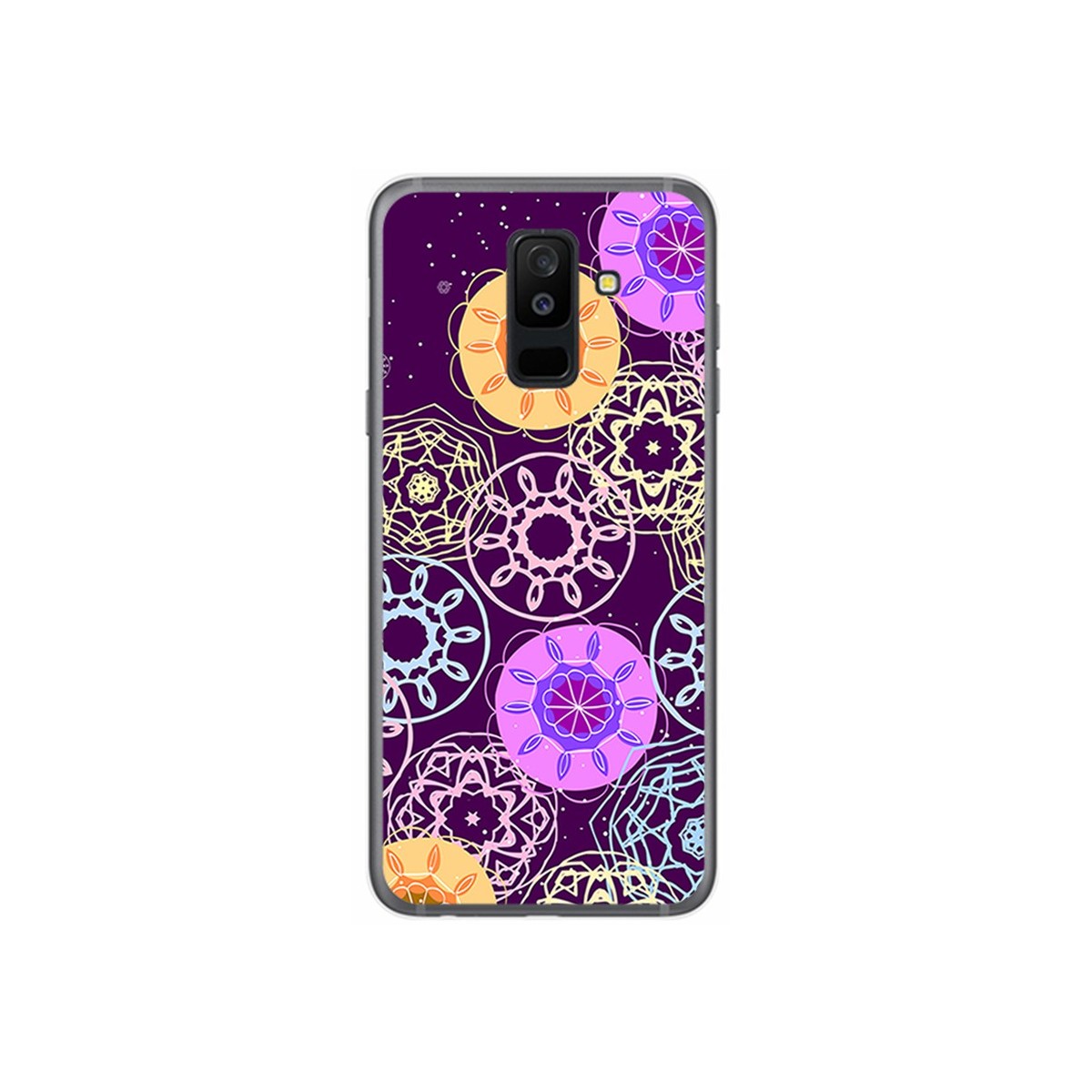 Funda Gel Tpu para Samsung Galaxy A6 Plus (2018) Diseño Radial Dibujos