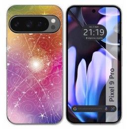 Funda Silicona para Google Pixel 9 Pro 5G diseño Abstracto Dibujos