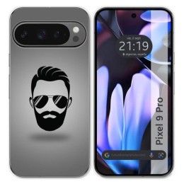 Funda Silicona para Google Pixel 9 Pro 5G diseño Barba Dibujos