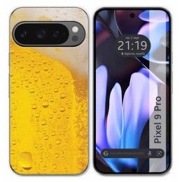 Funda Silicona para Google Pixel 9 Pro 5G diseño Cerveza Dibujos