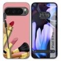 Funda Silicona para Google Pixel 9 Pro 5G diseño Brochas Dibujos