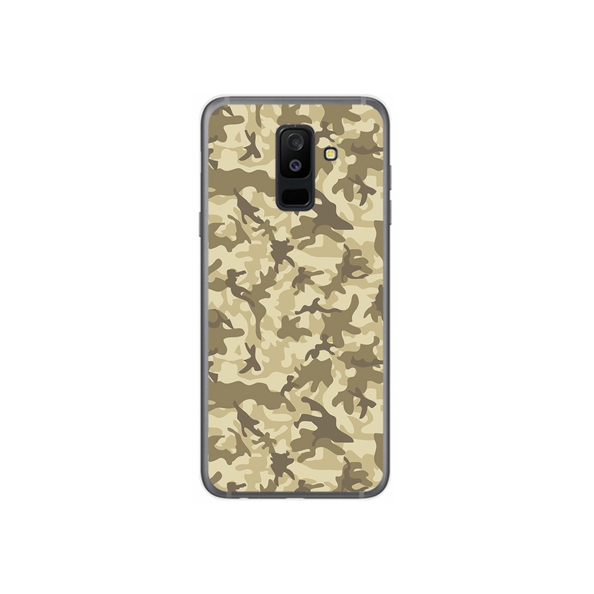 Funda Gel Tpu para Samsung Galaxy A6 Plus (2018) Diseño Sand Camuflaje Dibujos