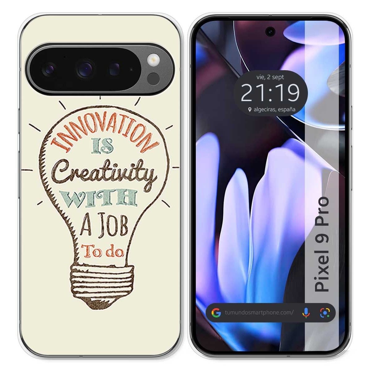 Funda Silicona para Google Pixel 9 Pro 5G diseño Creativity Dibujos