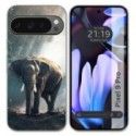 Funda Silicona para Google Pixel 9 Pro 5G diseño Elefante Dibujos