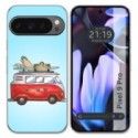Funda Silicona para Google Pixel 9 Pro 5G diseño Furgoneta Dibujos