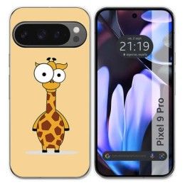 Funda Silicona para Google Pixel 9 Pro 5G diseño Jirafa Dibujos