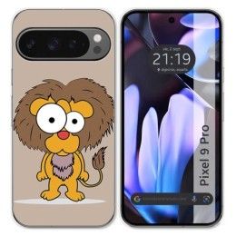 Funda Silicona para Google Pixel 9 Pro 5G diseño Leon Dibujos