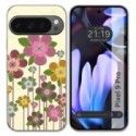 Funda Silicona para Google Pixel 9 Pro 5G diseño Primavera En Flor Dibujos
