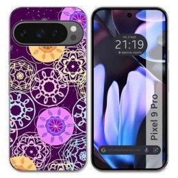 Funda Silicona para Google Pixel 9 Pro 5G diseño Radial Dibujos