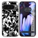 Funda Silicona para Google Pixel 9 Pro 5G diseño Snow Camuflaje Dibujos