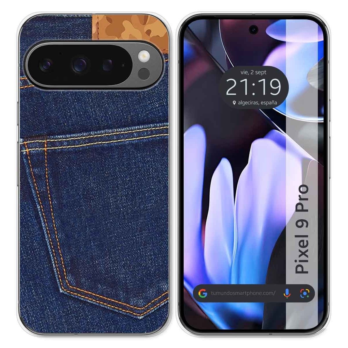 Funda Silicona para Google Pixel 9 Pro 5G diseño Vaquero Dibujos