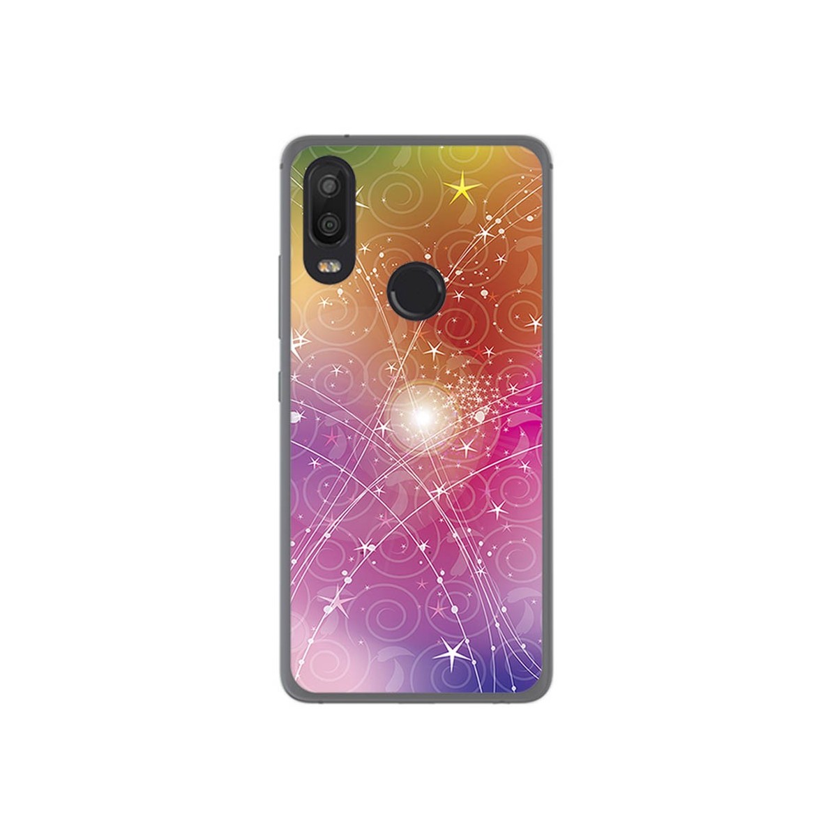 Funda Gel Tpu para Bq Aquaris X2 / X2 Pro Diseño Abstracto Dibujos