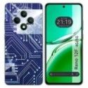 Funda Silicona para Oppo Reno 12F 4G / 12 F 5G diseño Circuito Dibujos