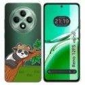 Funda Silicona Transparente para Oppo Reno 12FS 4G / 12 FS 5G diseño Panda Dibujos