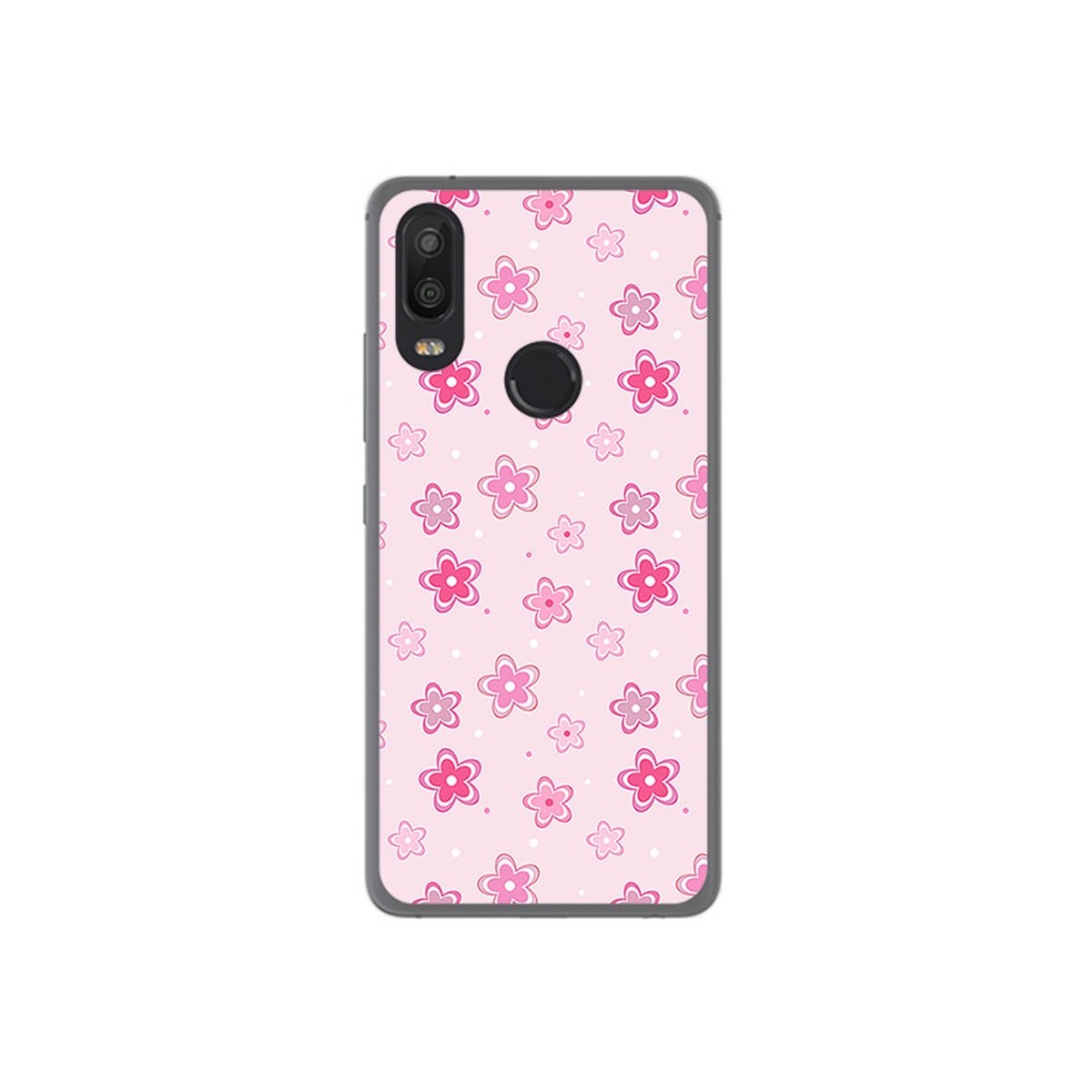 Funda Gel Tpu para Bq Aquaris X2 / X2 Pro Diseño Flores Dibujos
