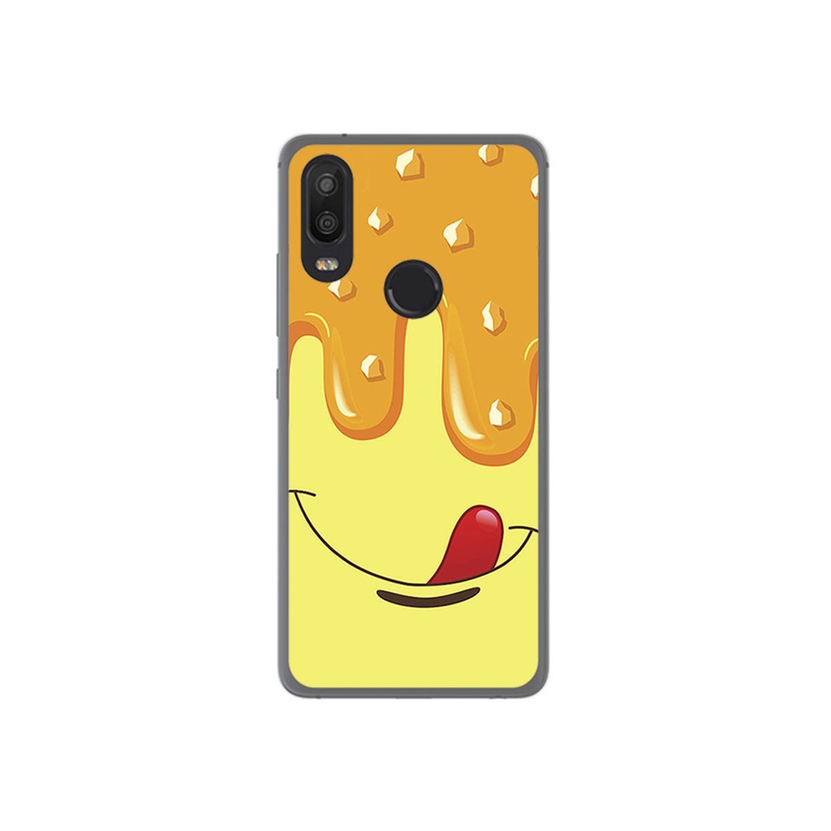 Funda Gel Tpu para Bq Aquaris X2 / X2 Pro Diseño Helado Vainilla Dibujos