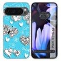 Funda Silicona para Google Pixel 9 Pro XL 5G diseño Mariposas Dibujos