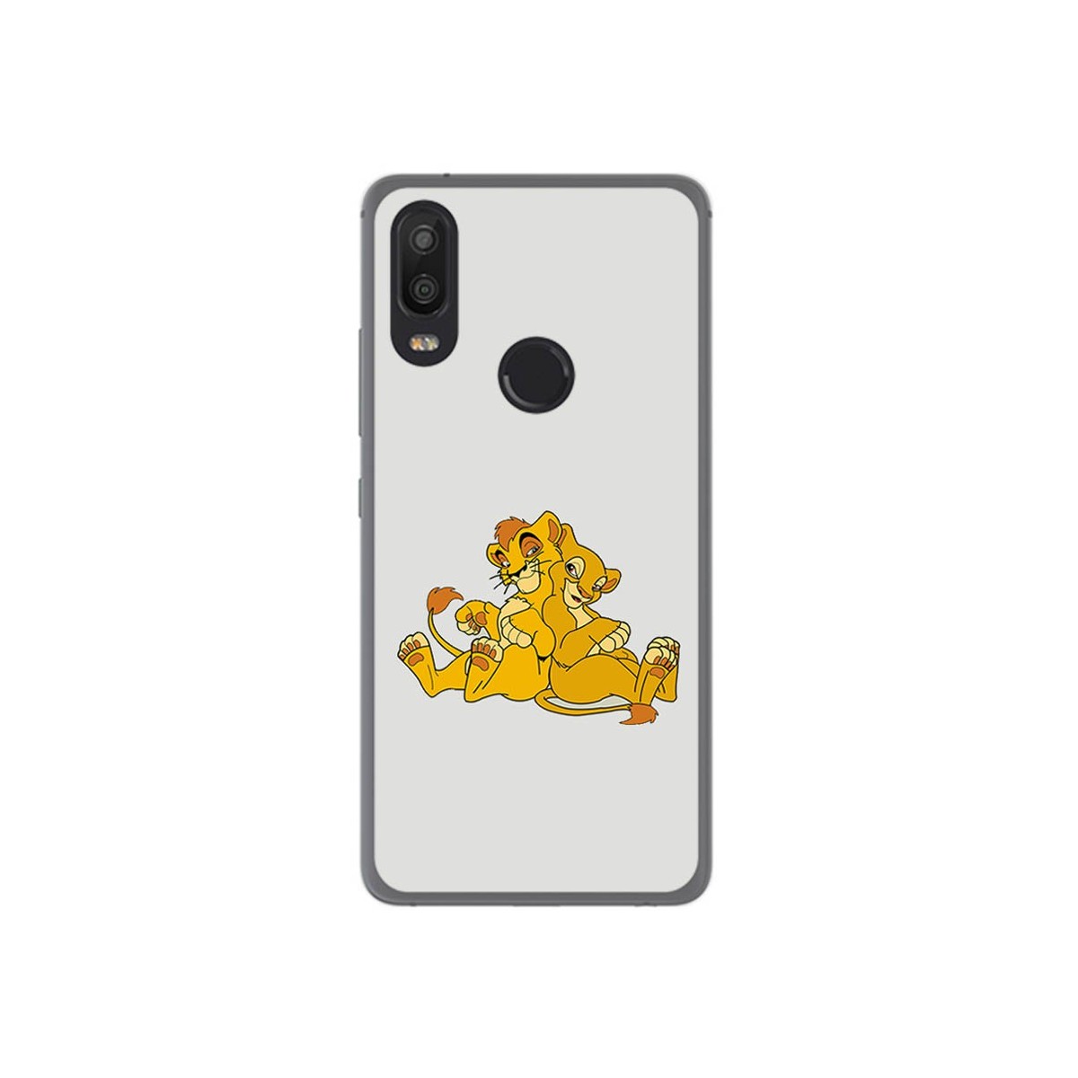 Funda Gel Tpu para Bq Aquaris X2 / X2 Pro Diseño Leones Dibujos