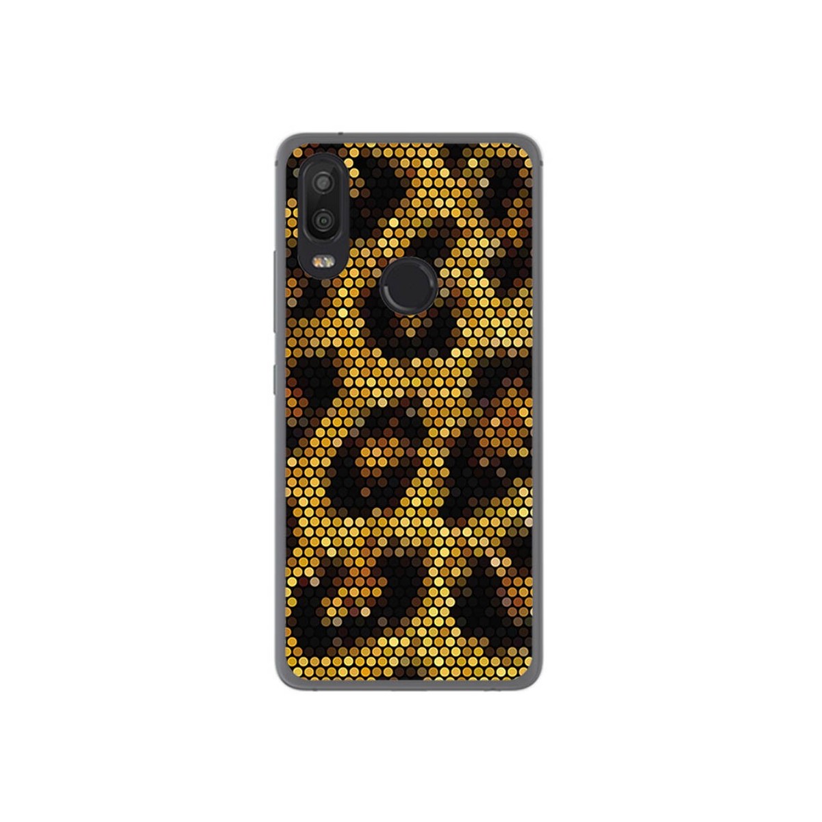 Funda Gel Tpu para Bq Aquaris X2 / X2 Pro Diseño Leopardo Dibujos