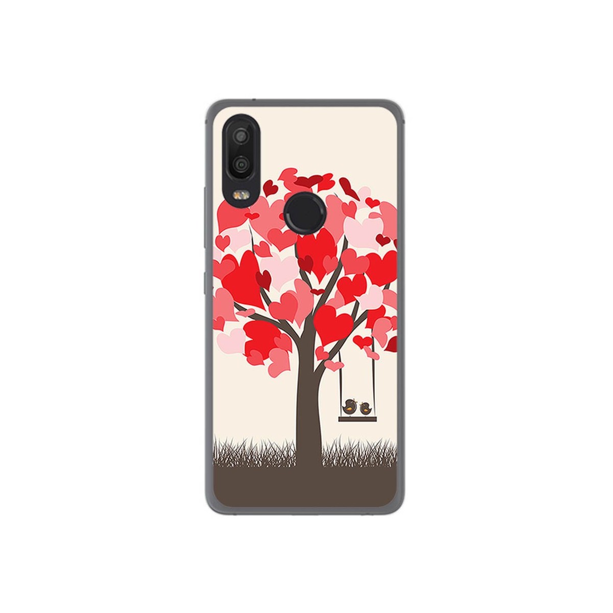 Funda Gel Tpu para Bq Aquaris X2 / X2 Pro Diseño Pajaritos Dibujos