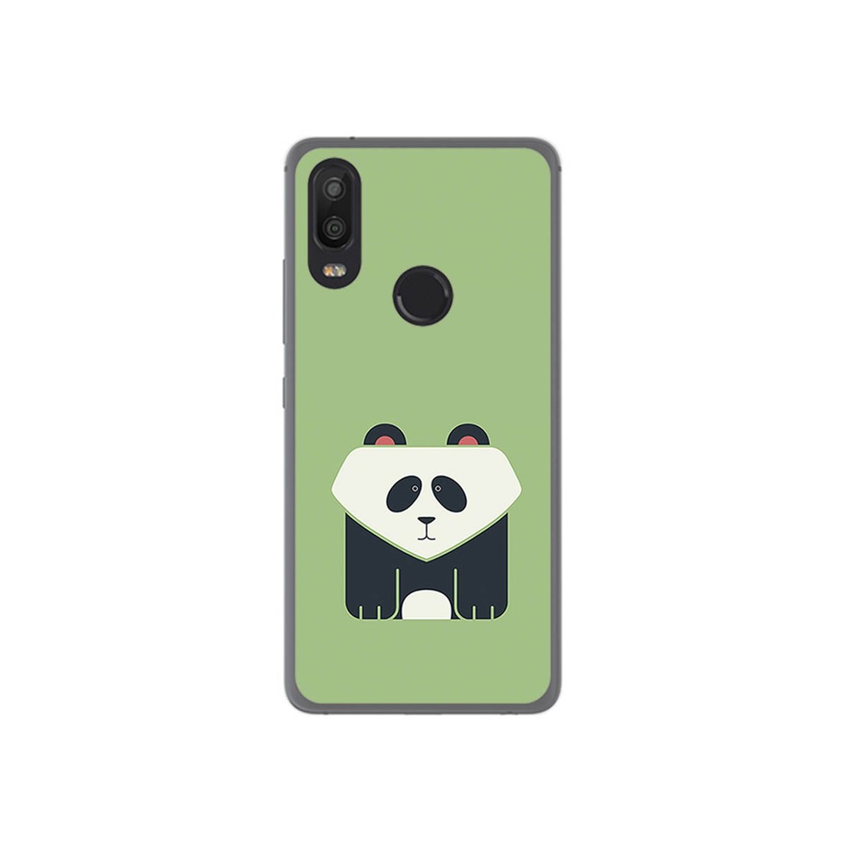 Funda Gel Tpu para Bq Aquaris X2 / X2 Pro Diseño Panda Dibujos