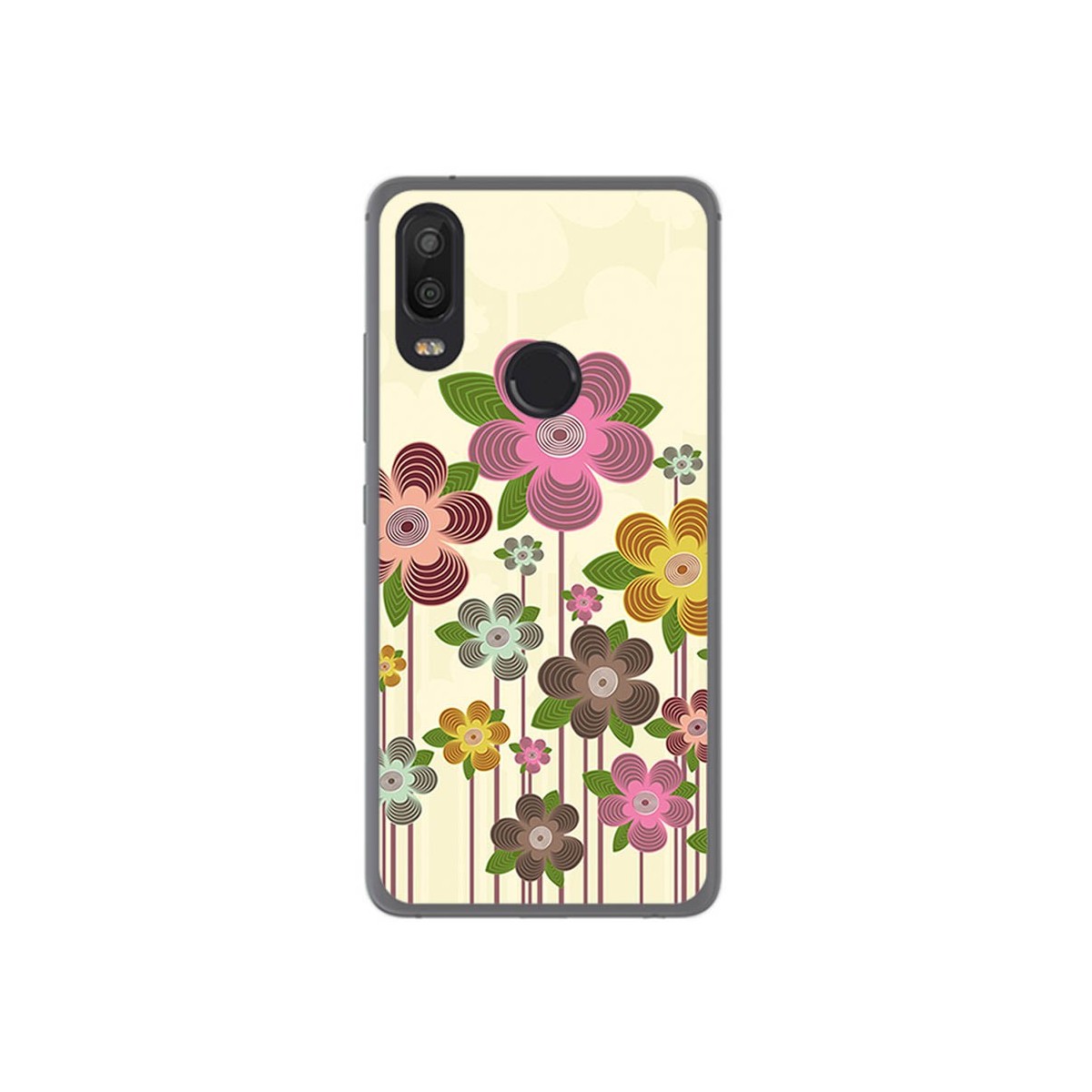 Funda Gel Tpu para Bq Aquaris X2 / X2 Pro Diseño Primavera En Flor Dibujos