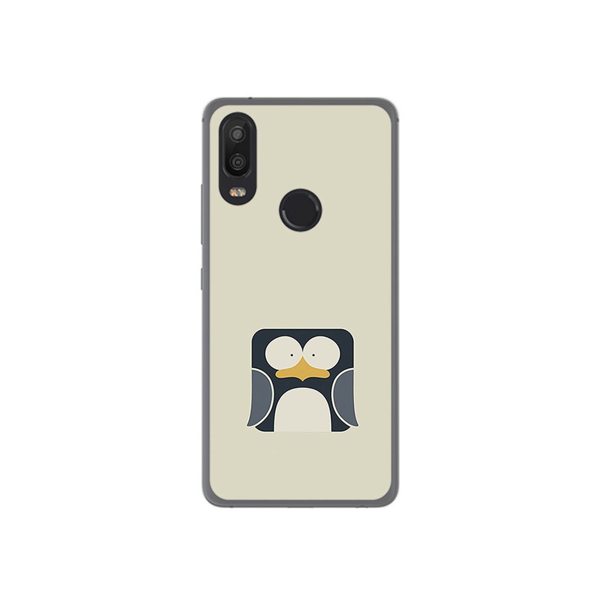 Funda Gel Tpu para Bq Aquaris X2 / X2 Pro Diseño Pingüino Dibujos