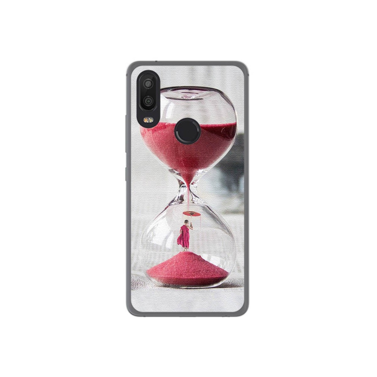 Funda Gel Tpu para Bq Aquaris X2 / X2 Pro Diseño Reloj Dibujos