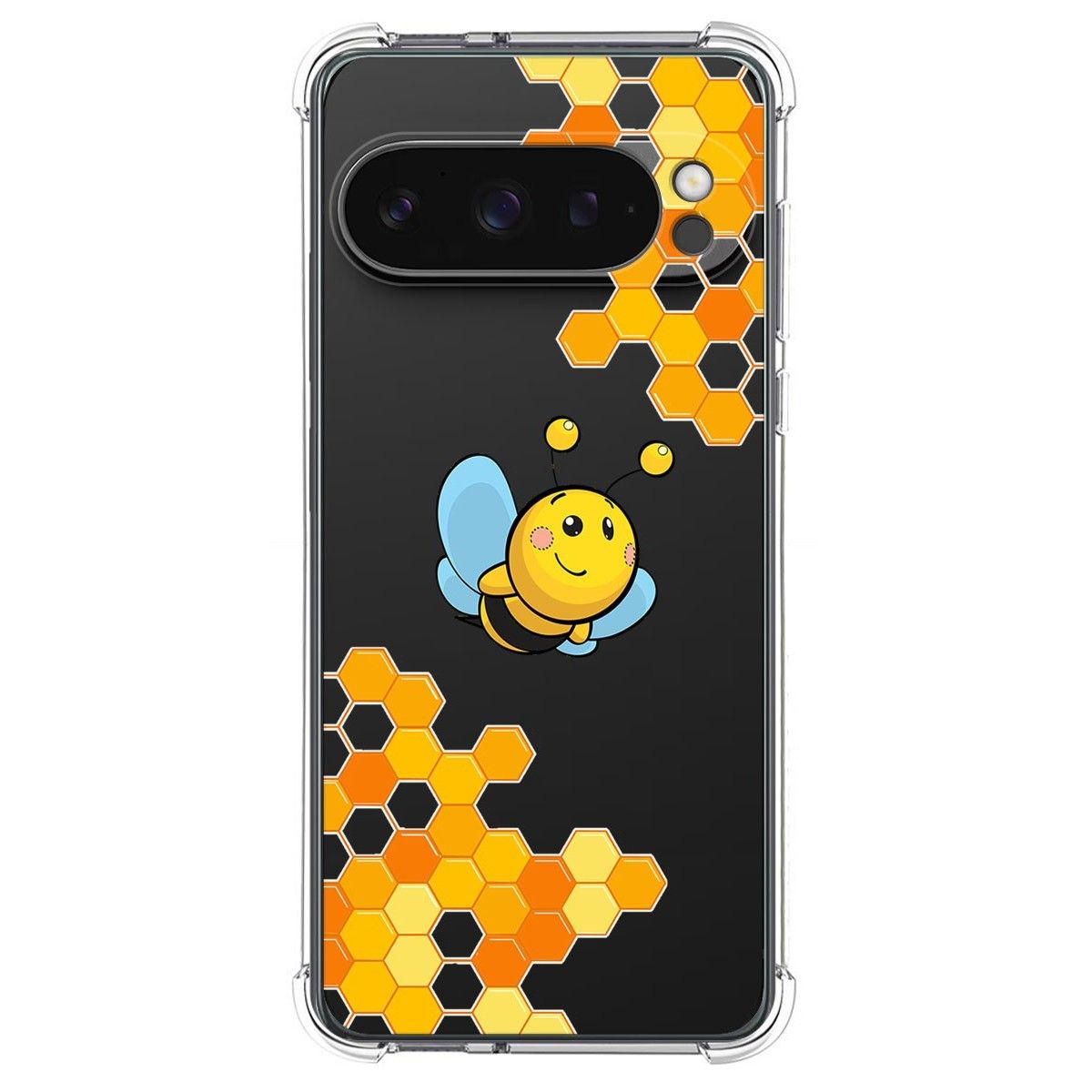 Funda Silicona Antigolpes para Google Pixel 9 Pro 5G diseño Abeja Dibujos