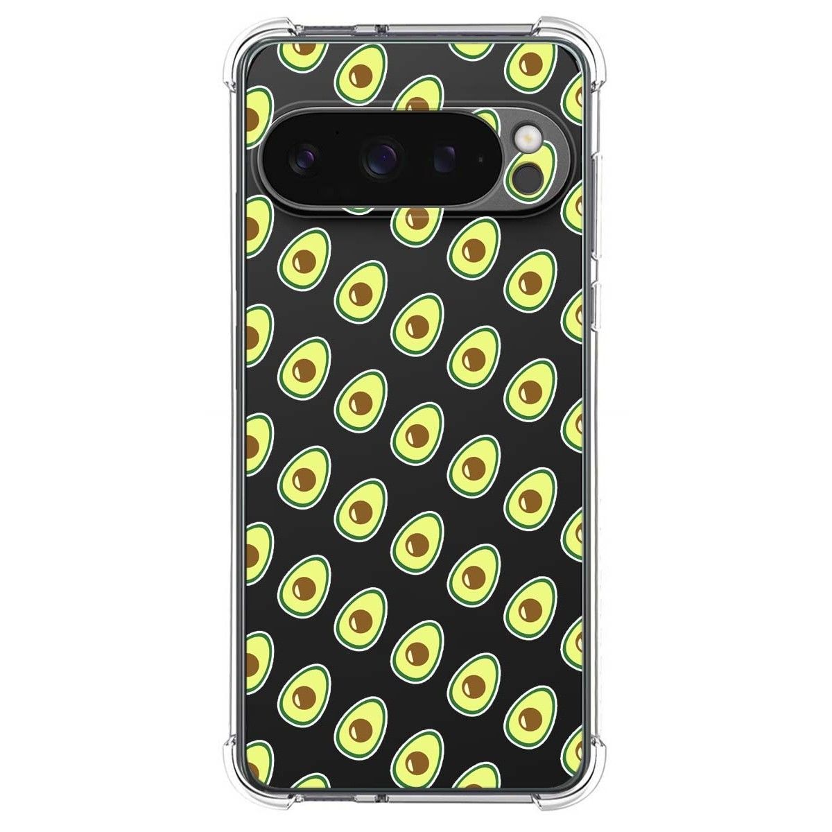 Funda Silicona Antigolpes para Google Pixel 9 Pro 5G diseño Aguacate Dibujos
