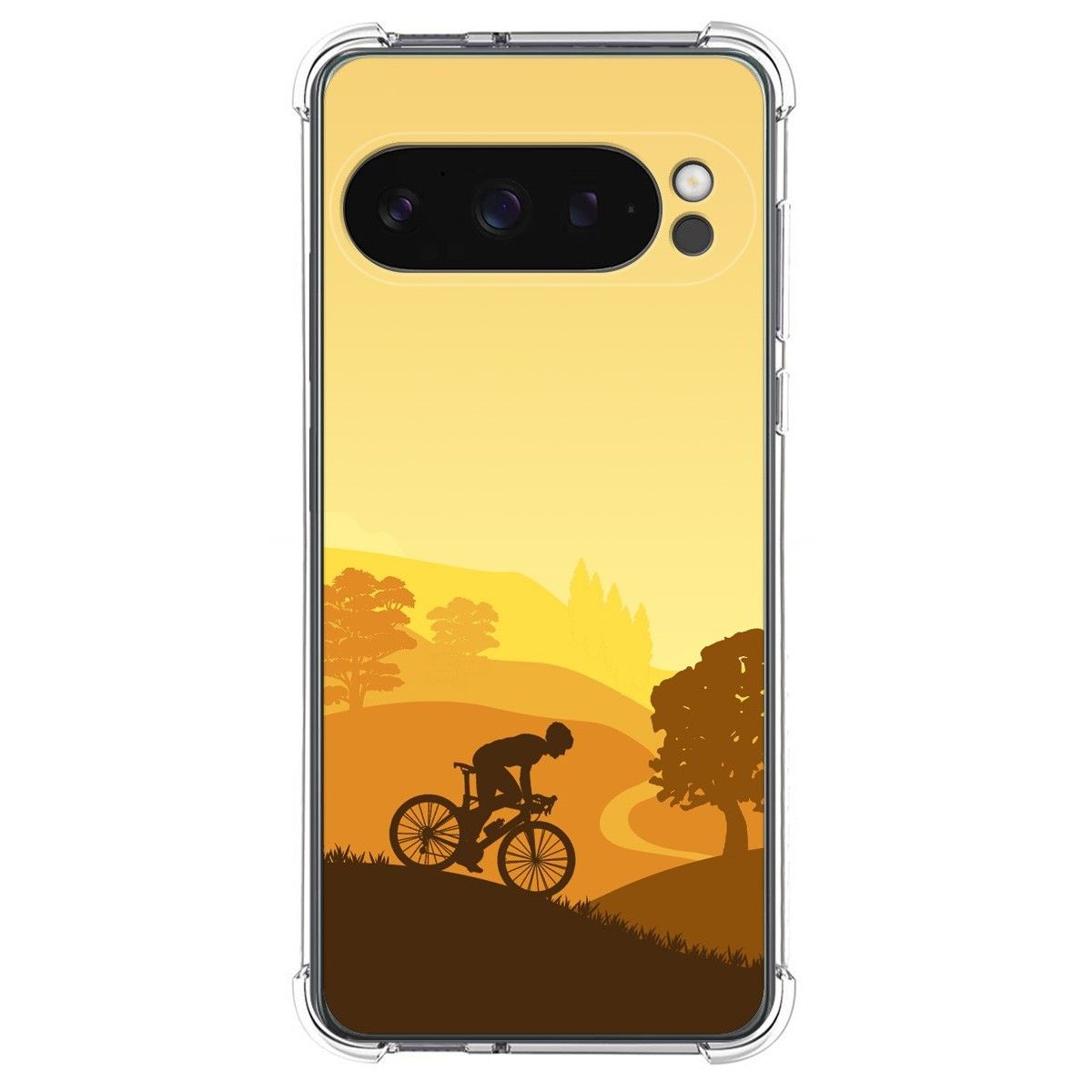 Funda Silicona Antigolpes para Google Pixel 9 Pro 5G diseño Ciclista Dibujos