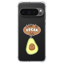 Funda Silicona Antigolpes para Google Pixel 9 Pro 5G diseño Vegan Life Dibujos