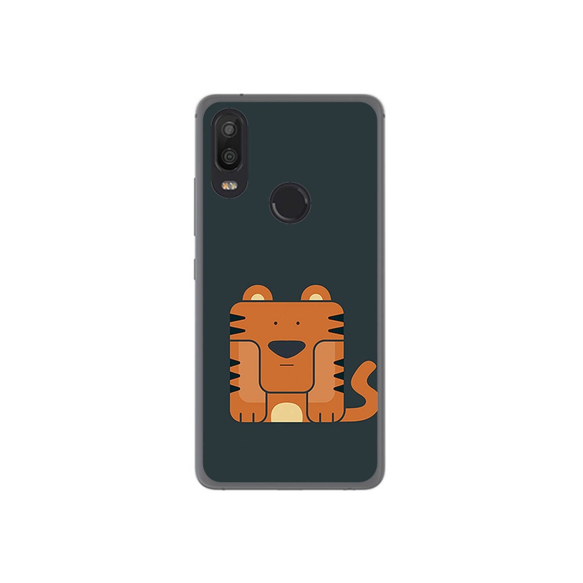 Funda Gel Tpu para Bq Aquaris X2 / X2 Pro Diseño Tigre Dibujos