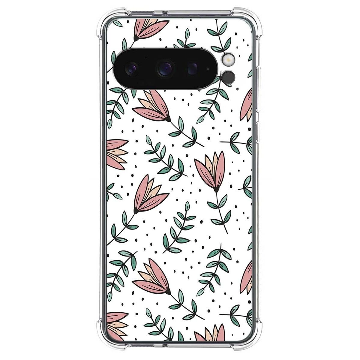 Funda Silicona Antigolpes para Google Pixel 9 Pro 5G diseño Flores 01 Dibujos