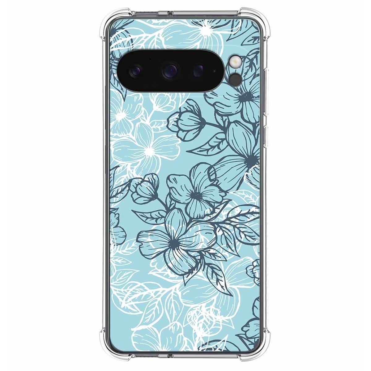Funda Silicona Antigolpes para Google Pixel 9 Pro 5G diseño Flores 03 Dibujos