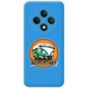 Funda Silicona Líquida Azul para Oppo Reno 12F 4G / 12 F 5G diseño Adventure Dibujos
