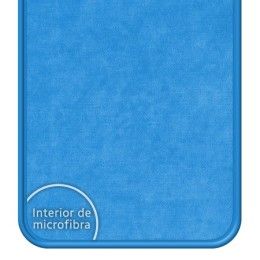 Funda Silicona Líquida Azul para Oppo Reno 12F 4G / 12 F 5G diseño Hombre Escalada Dibujos 2