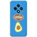 Funda Silicona Líquida Azul para Oppo Reno 12F 4G / 12 F 5G diseño Vegan Life Dibujos